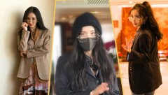 杨幂金丝眼镜造型复古又优雅 网友：杨幂真的太会穿了