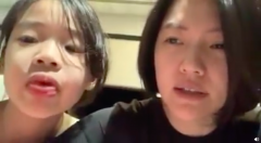 小S分享与女儿合拍视频 许老三对镜搞怪超搞笑